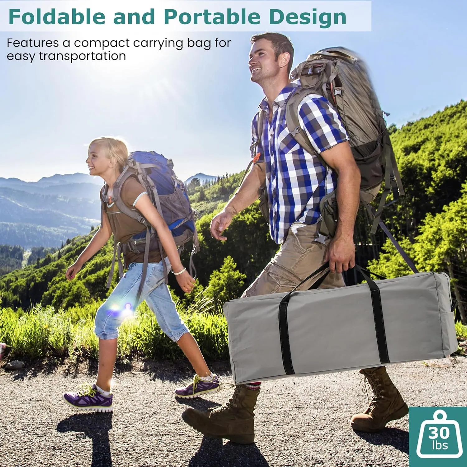 KOTEK 6-8 Person Tents for Camping, Family Tent with 2 Rooms, 2 Doors, 2 Mesh Windows, Porch & Removable Rainfly, Large Camping Tent for Outdoor Picnic, Hiking, Gathering