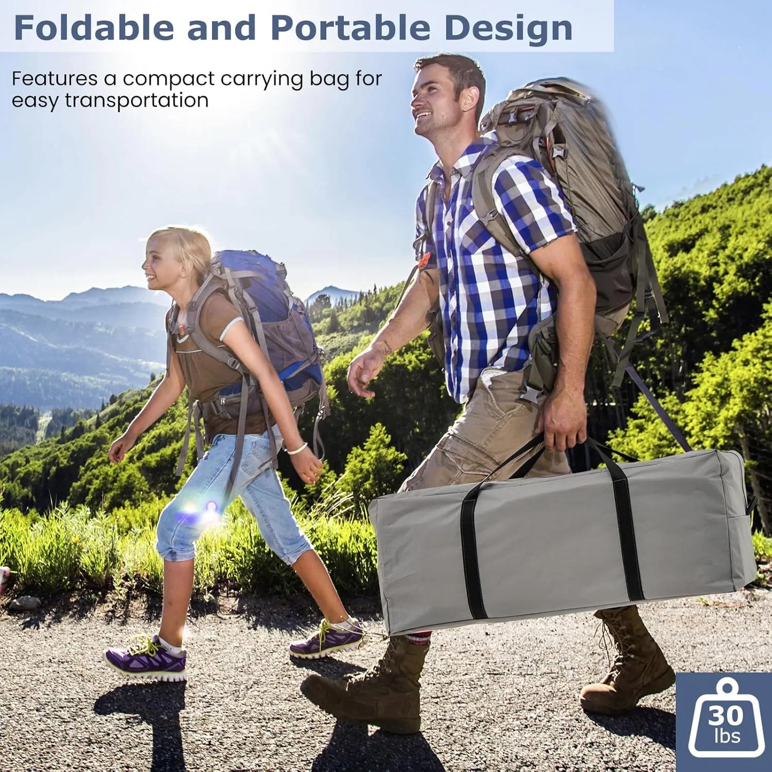 KOTEK 6-8 Person Tents for Camping, Family Tent with 2 Rooms, 2 Doors, 2 Mesh Windows, Porch & Removable Rainfly, Large Camping Tent for Outdoor Picnic, Hiking, Gathering