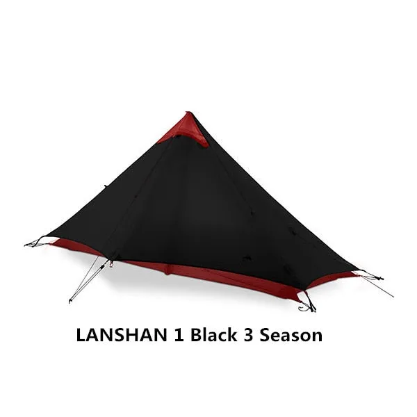 LanShan 2 3F UL GEAR 2 Person Oudoor Ultralight Camping Tent 3 Season Professional 15D Silnylon Rodless Tent