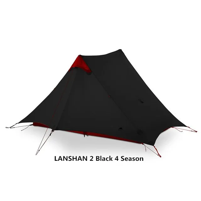 LanShan 2 3F UL GEAR 2 Person Oudoor Ultralight Camping Tent 3 Season Professional 15D Silnylon Rodless Tent