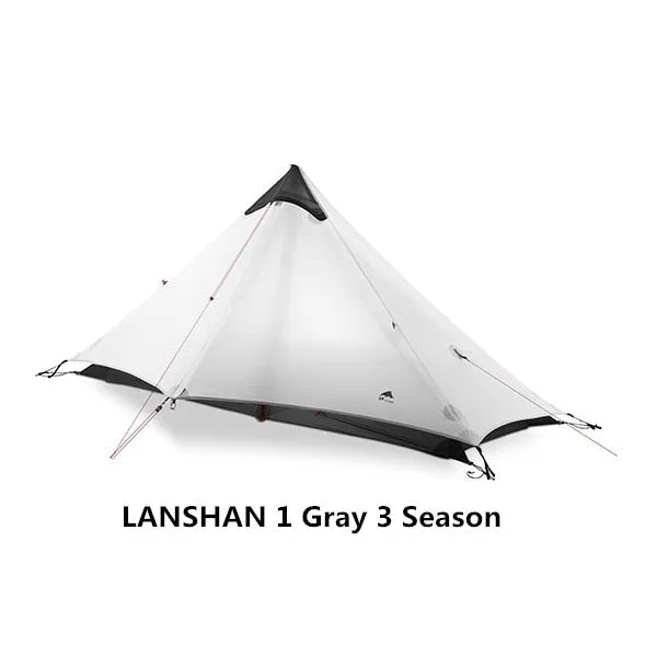 LanShan 2 3F UL GEAR 2 Person Oudoor Ultralight Camping Tent 3 Season Professional 15D Silnylon Rodless Tent