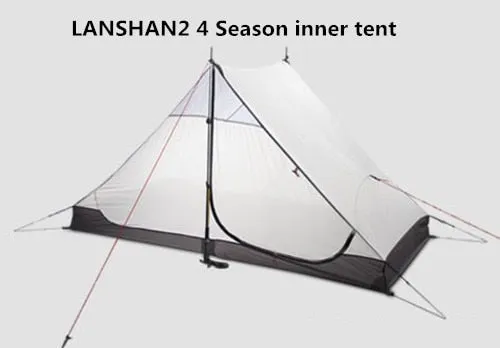 LanShan 2 3F UL GEAR 2 Person Oudoor Ultralight Camping Tent 3 Season Professional 15D Silnylon Rodless Tent