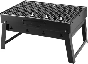 Large Outdoor Grill, Portable Stainless Steel Grill Net, Charcoal Grill Drawer Type for Outdoor Picnic Garden Terrace Camping Trip