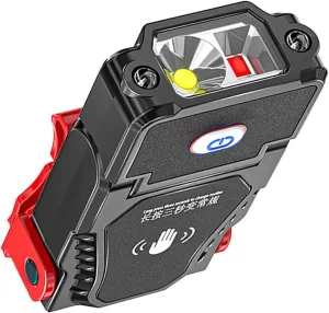 LED Flashlight Mini Clip On Cap Hat Chargeable Lantern Torch Light Built-in Lithium Battery Multifunctional Light Tool