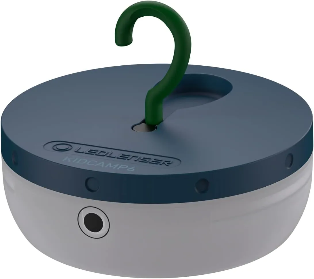 Ledlenser Kidcamp6 Lantern, Green, Multiple Color Functions, Reduced Glare, Automatic Shut Off