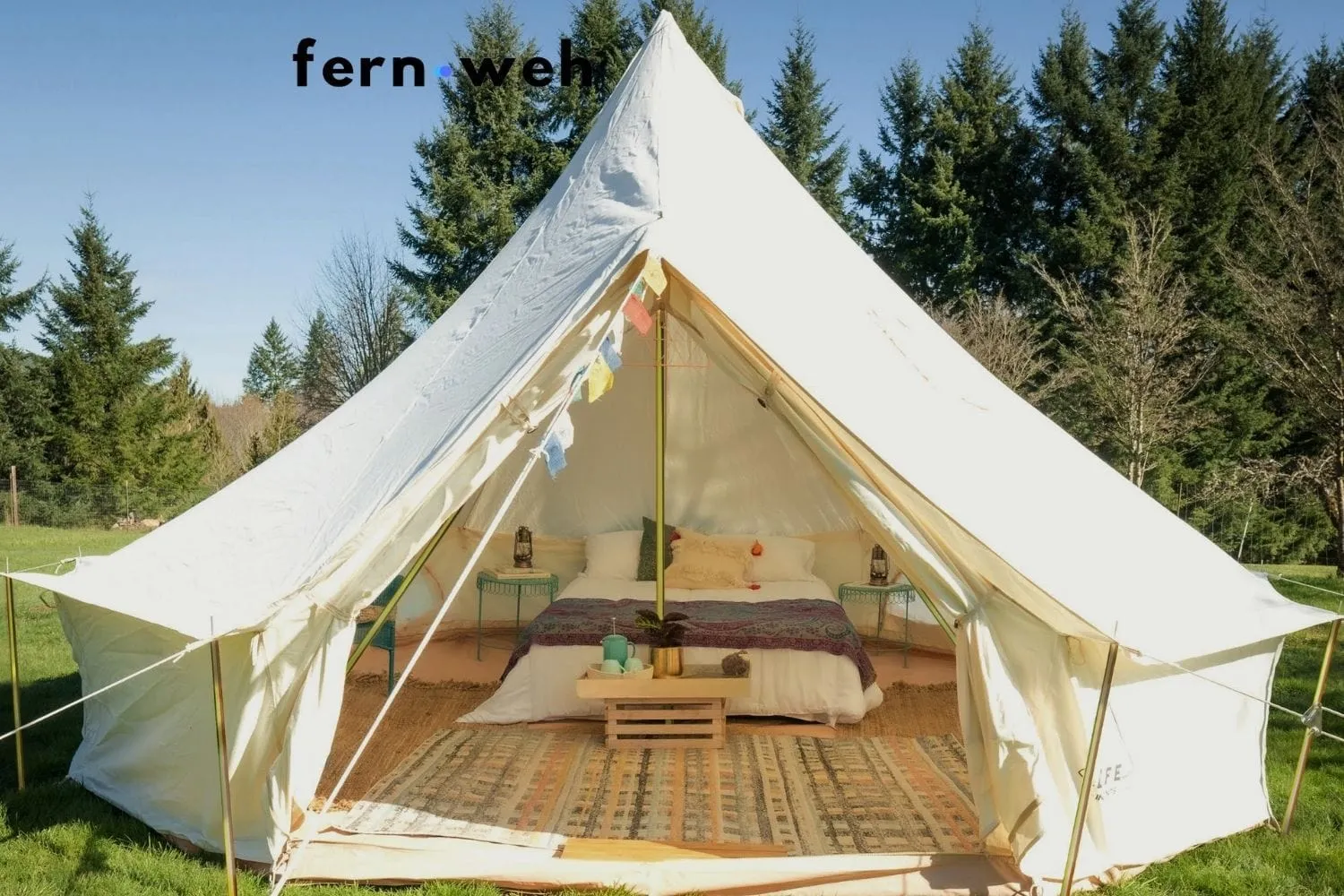 Life inTents Fernweh™ 360 View Canvas Bell Tent 16' (5 Meters)