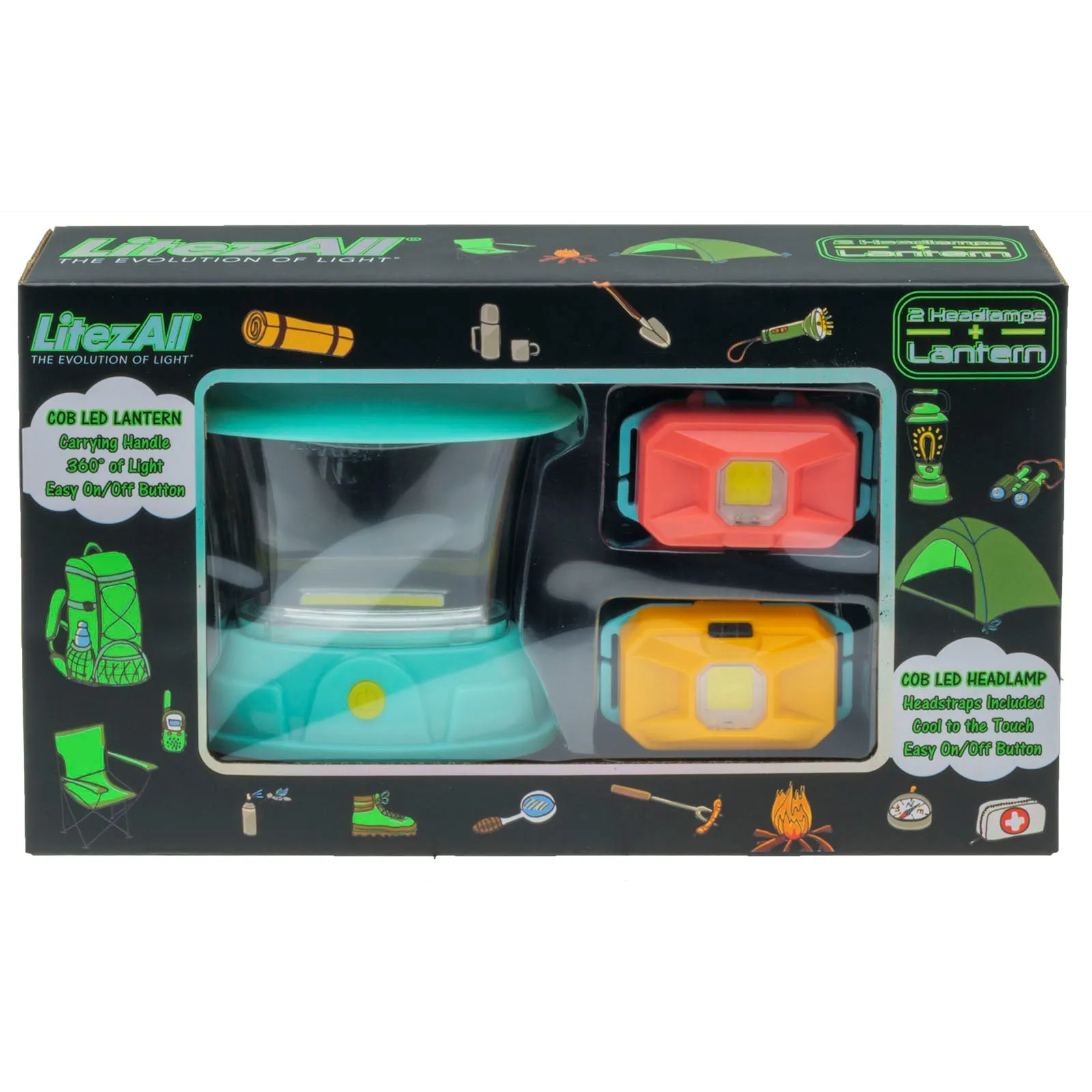 LitezAll Youth Lantern and Headlamp Combo