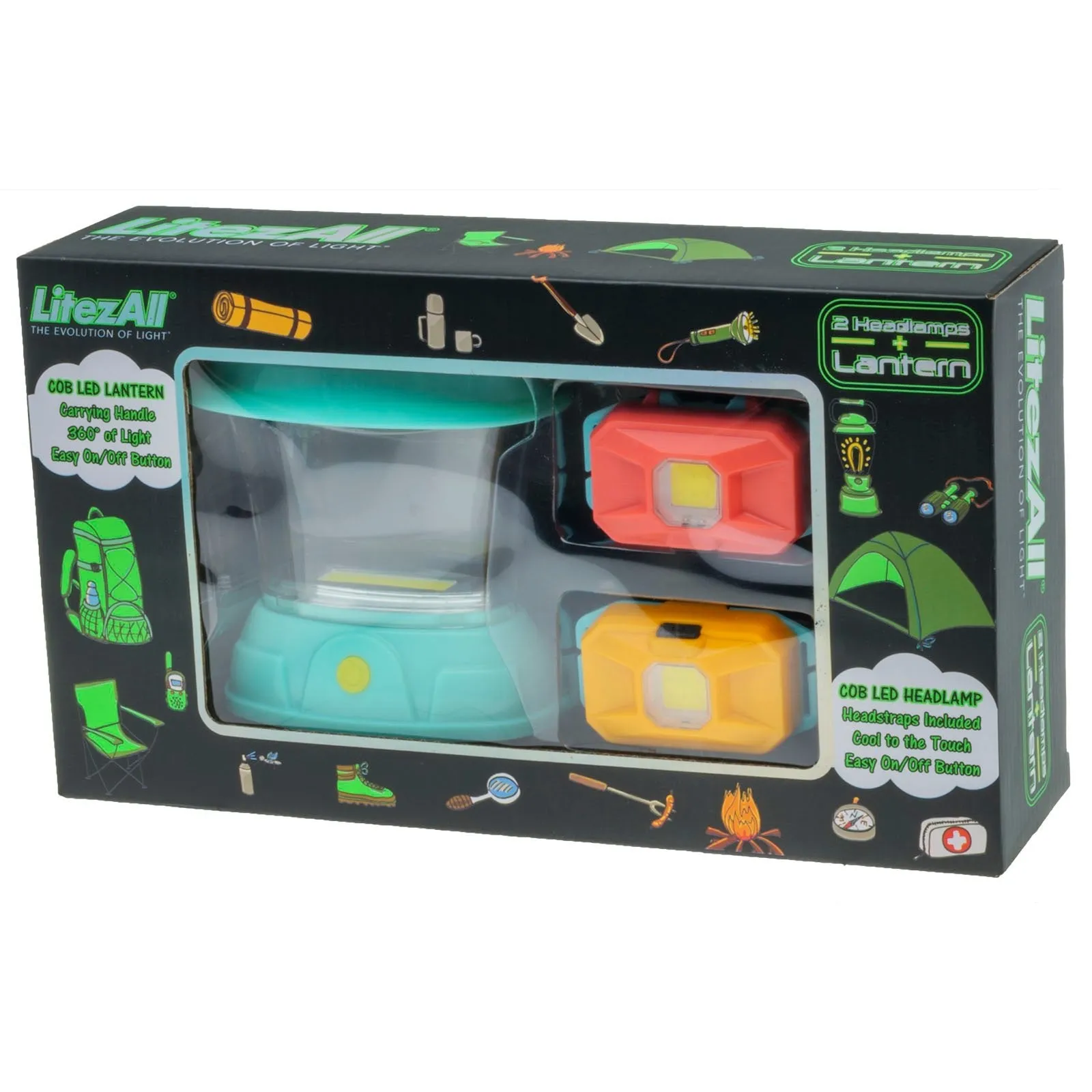 LitezAll Youth Lantern and Headlamp Combo