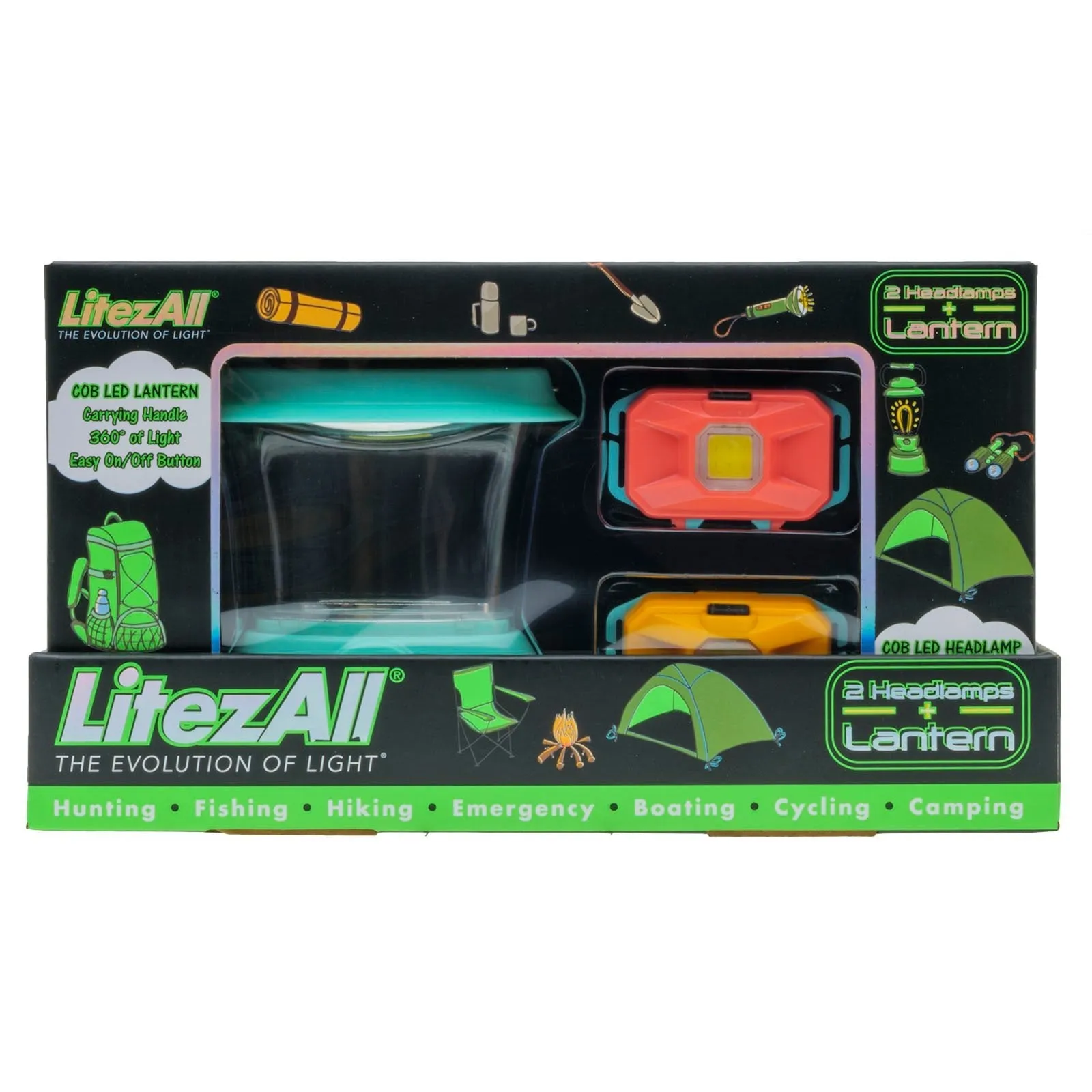 LitezAll Youth Lantern and Headlamp Combo