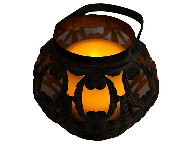 Little Flower Lantern & Remote Control Flameless Candle - Pack of 4 sets