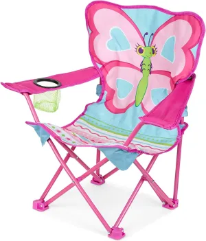 Melissa & Doug Sunny Patch Cutie Pie Butterfly Folding Lawn and Camping Chair