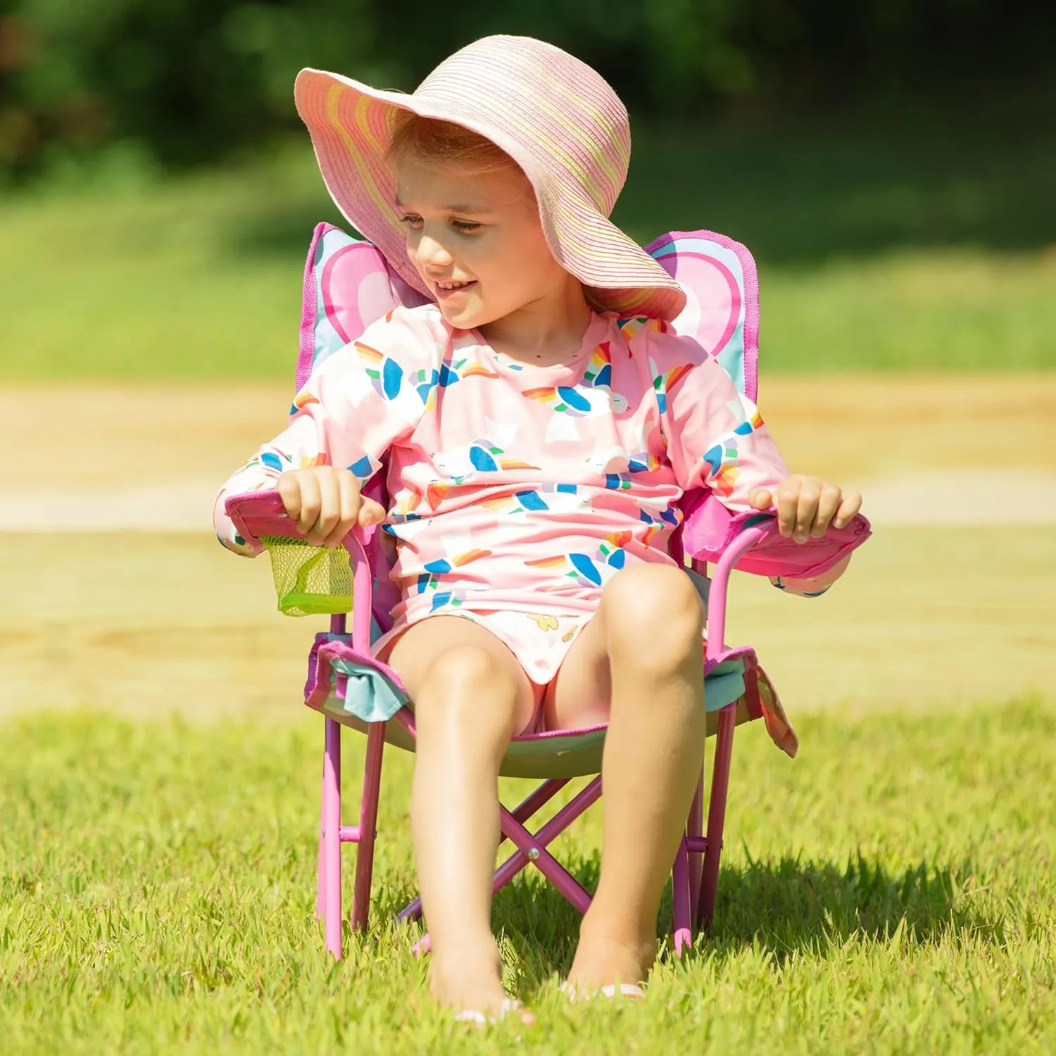 Melissa & Doug Sunny Patch Cutie Pie Butterfly Folding Lawn and Camping Chair