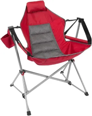 Member's Mark Swing Chair Lounger (Jester Red), 37.8 In x 27.2 In x 44.1 In