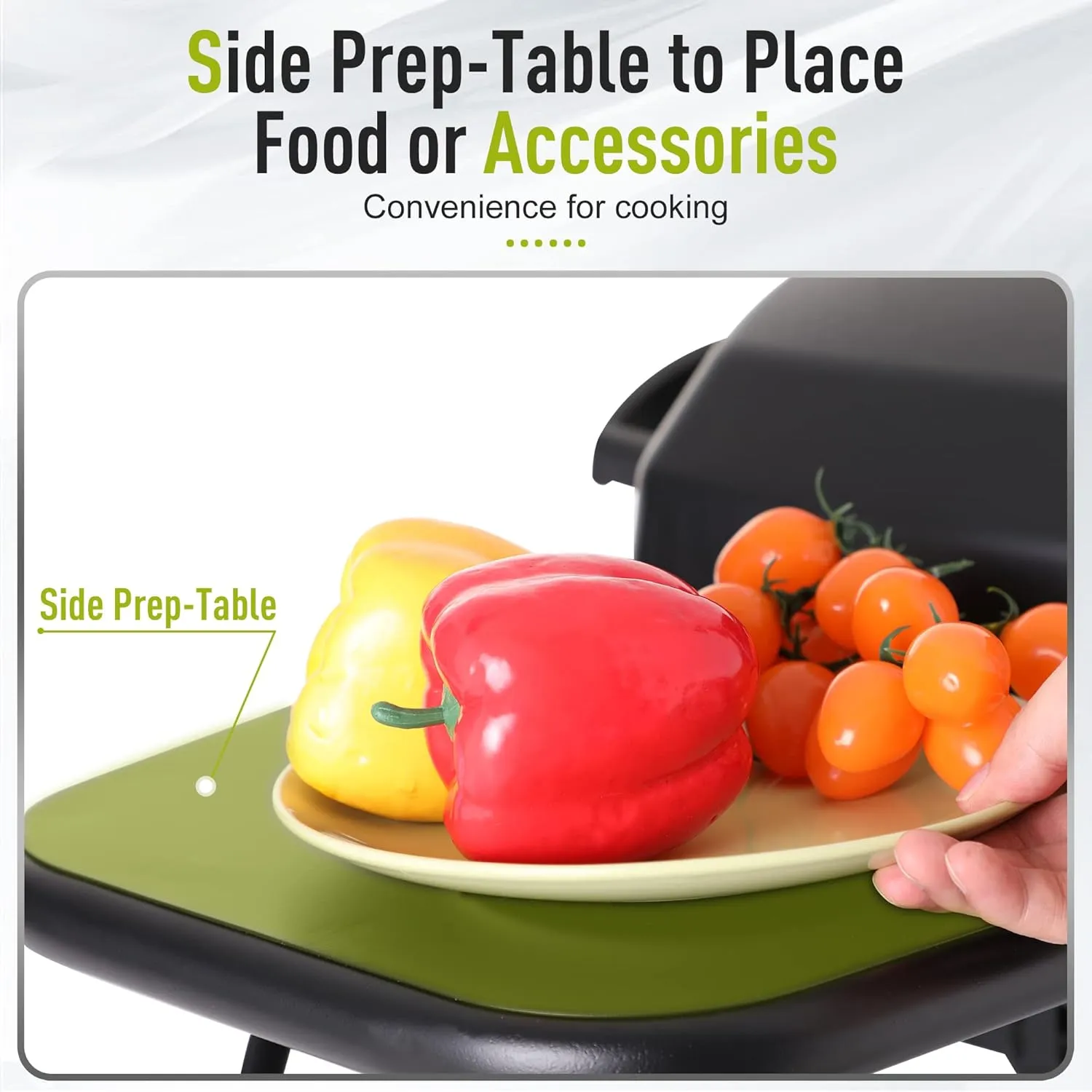MFSTUDIO Portable barbecue grill with 2 Stainless Steel Burners, TableTop Propane Gas grills with Side Tables, small countertop grill for outdoor camping,15,000 BTU, 275 SQ.IN. Cooking Area