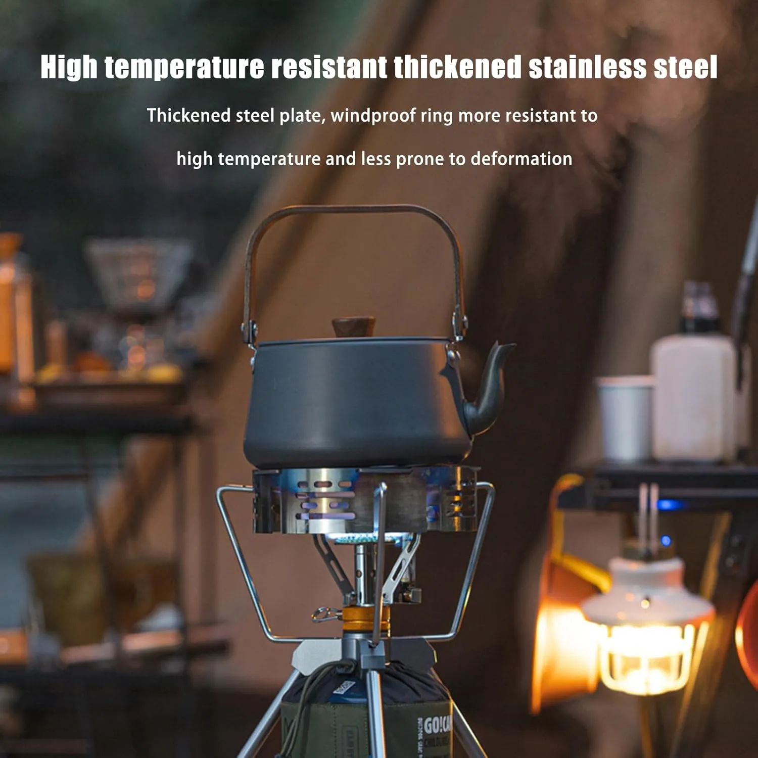 Mini Wind High-Temperature Resistant Camping Stoves Windproof Ring S/L Stain Less Steel Gas Picnic Cookers Outdoor Wind Deflectors Stove