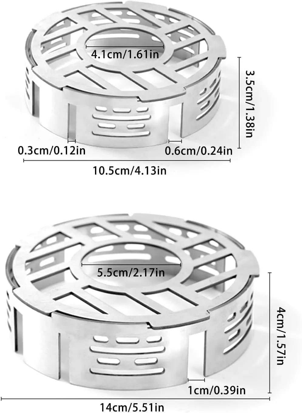 Mini Wind High-Temperature Resistant Camping Stoves Windproof Ring S/L Stain Less Steel Gas Picnic Cookers Outdoor Wind Deflectors Stove