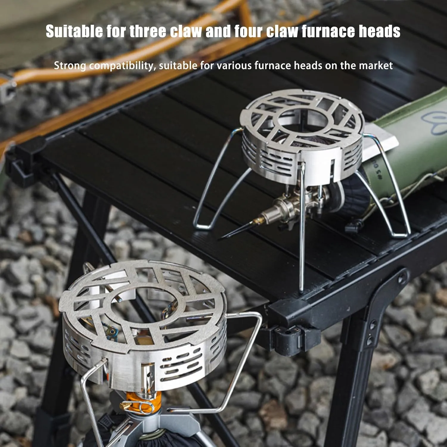 Mini Wind High-Temperature Resistant Camping Stoves Windproof Ring S/L Stain Less Steel Gas Picnic Cookers Outdoor Wind Deflectors Stove
