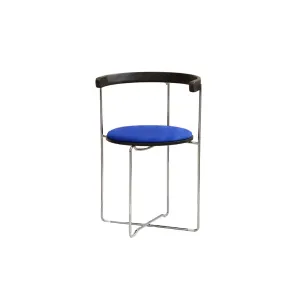Minimalist Low-Profile Chrome Frame Foldable Chair