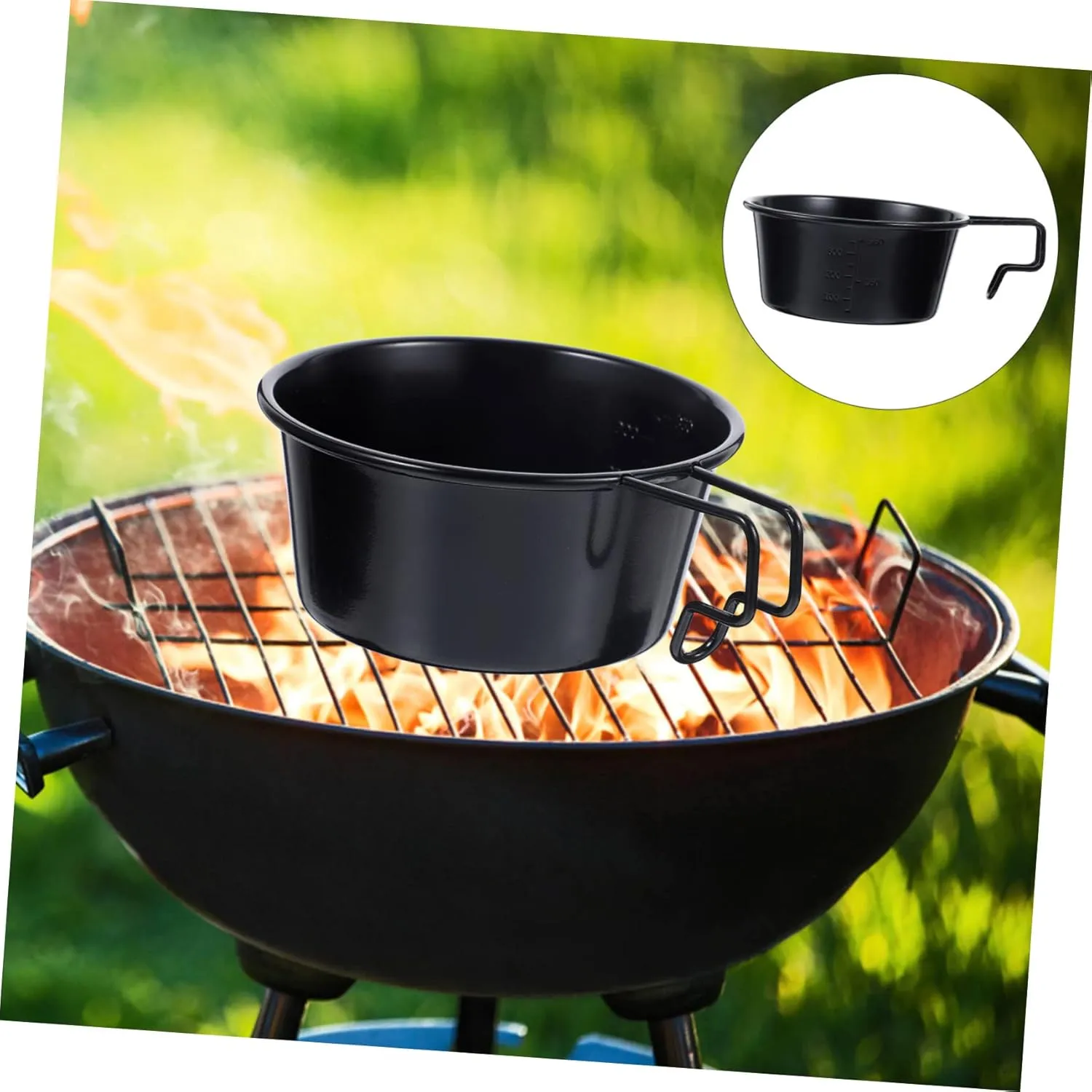 Mipcase 2pcs Camping Cooking Bowls Collapsible Stainless Steel Soup Bowl Outdoor Home Use