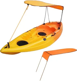 MOOCY Kayak Canopy,Waterproof Sun Shade Canopy for Single Person,Kayak Sunshade Awning Top Cover, Universal Canoe Shade with Storage Bag for Outdoor Fishing