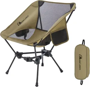 MOON LENCE Portable Camping Chair Backpacking Chair - The 4th Generation Ultralight Folding Chair - Compact, Lightweight Foldable Chairs for Hiking Mountaineering, Beach