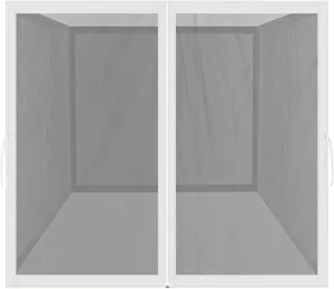 Mosquito Net for Outdoor Patio and Garden, Screen House for Camping and Deck, Gazebo Screenroom, Zippered Mesh Sidewalls for 10x 10 Gazebo (White)