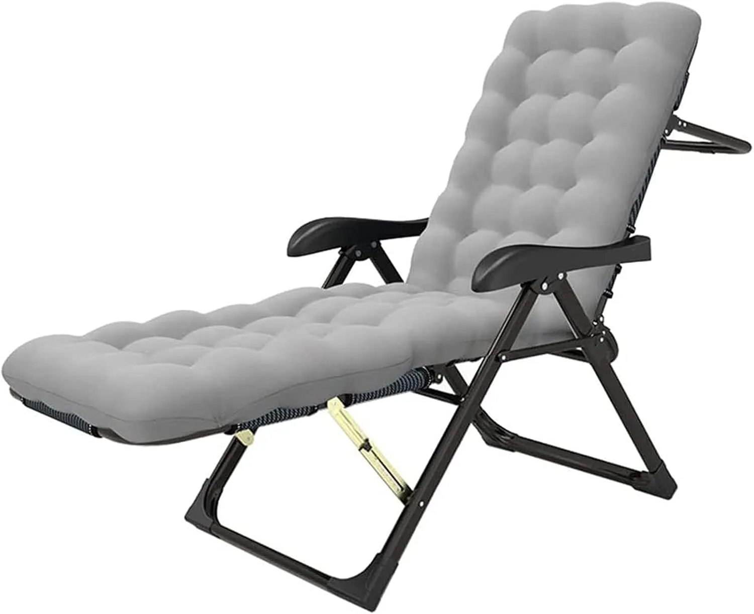 Multifunctional Folding Recliner Beach Chair Lounger Bed for Outdoor Garden Camping