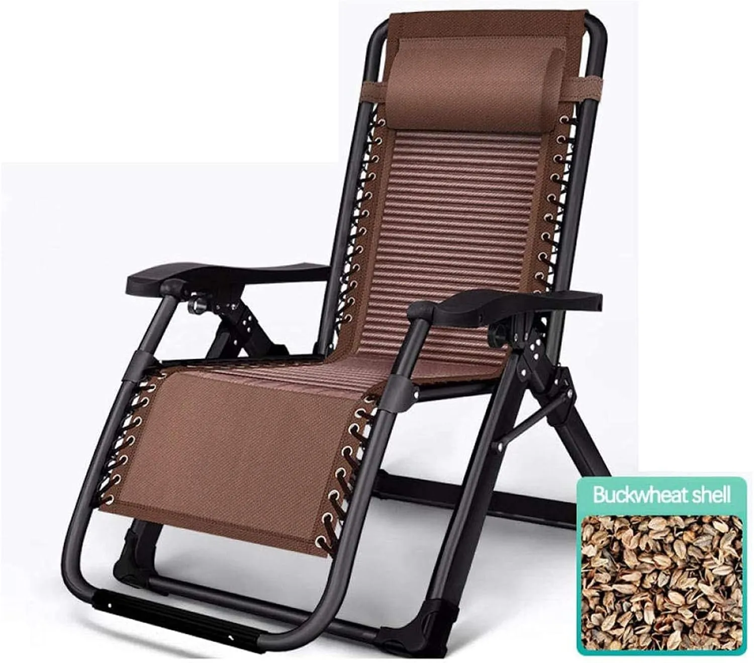 Multifunctional Folding Recliner Beach Chair Lounger Bed for Outdoor Garden Camping