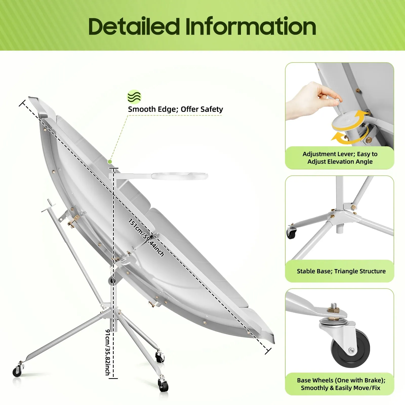 Multifunctional Solar Power Cooker for Camping
