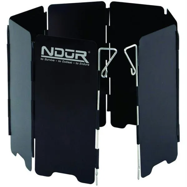 NDuR Mini Stove Wind Shield Black Small