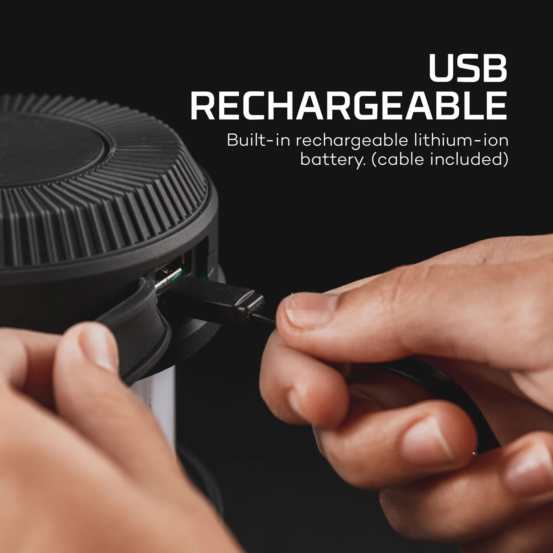 NEBO Tools BIG Poppy™ 4-in-1 USB Rechargeable Lantern: 300 Lumen Lantern, 120 Lumen Spot Light, Flickering Flame, and Power Bank