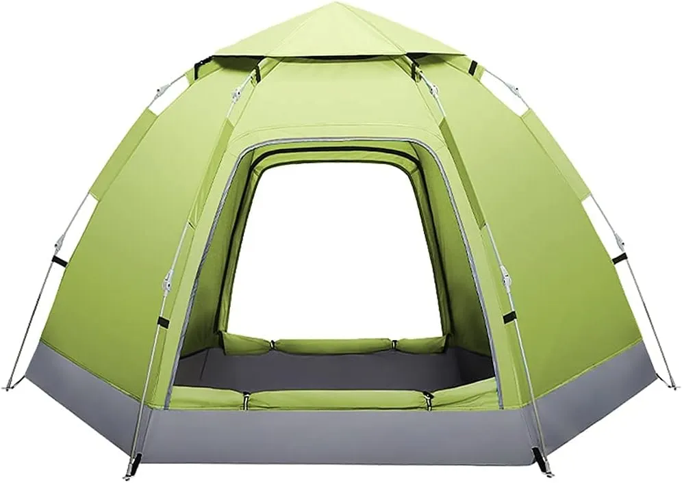 NIEH Dome Tents 3-4 Person for Outdoor Camping Hiking, Automatic Instant Pop Up Tent with 2 Door Waterproof Sun Protection