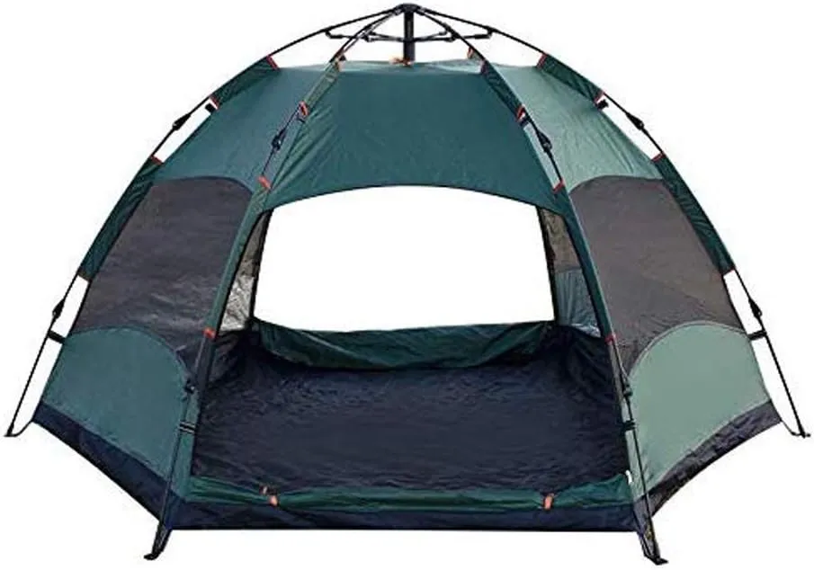 NIEH Tent Windproof Waterproof Camping Tent Camping Tent, Fast Pop-up Double-Layer Waterproof Dome Compatible with Family, Suitable Compatible with Picnic Fishing, 240 240 135cm Outdoor Camping S