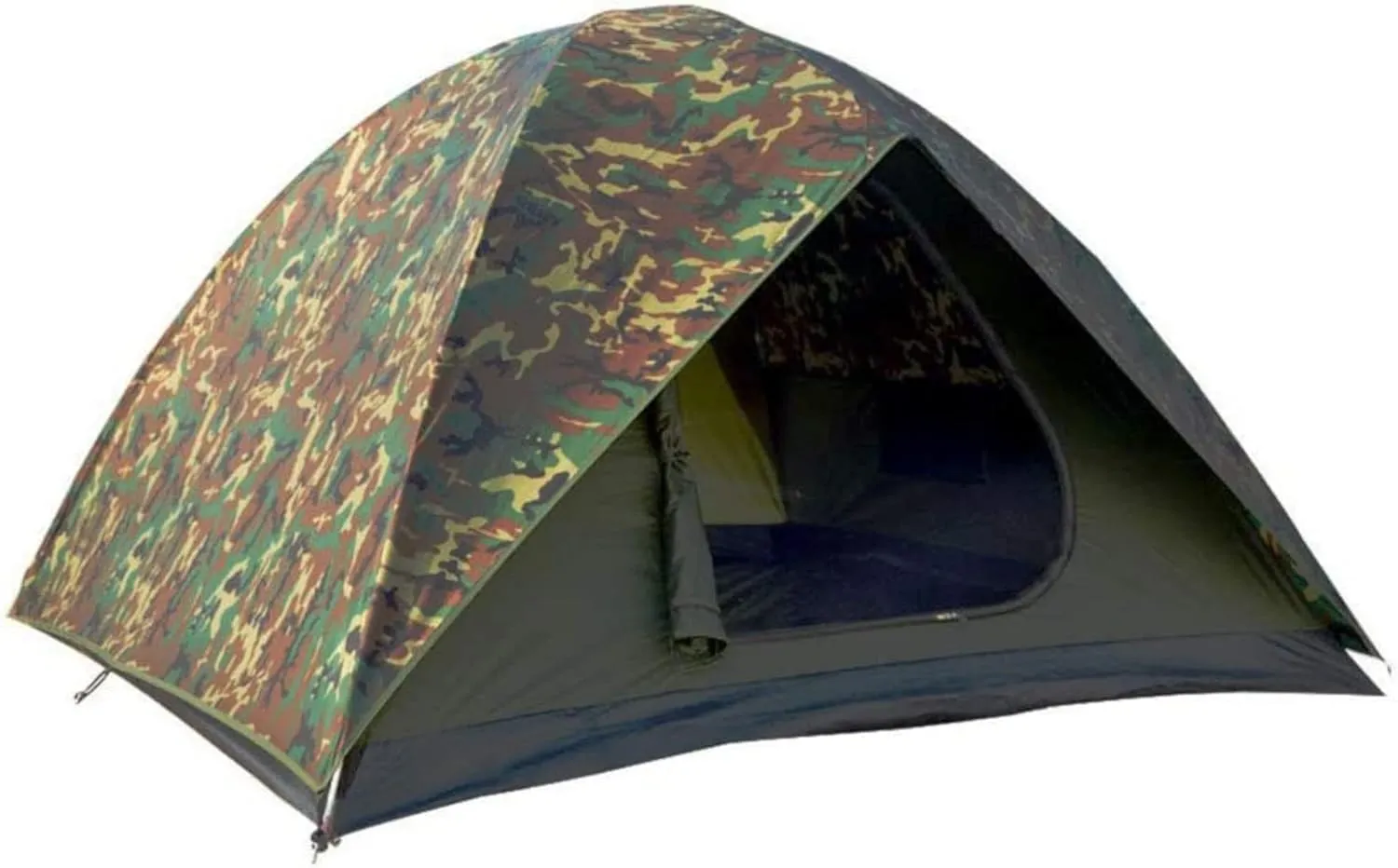 NTK Hunter GT 4/6/8 Outdoor Dome Woodland Camo Camping Tent 100% Waterproof 2500mm, Easy Assembly, Durable Fabric Full Coverage Rainfly - Micro Mosquito Mesh