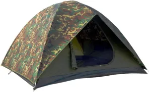 NTK Hunter GT 4/6/8 Outdoor Dome Woodland Camo Camping Tent 100% Waterproof 2500mm, Easy Assembly, Durable Fabric Full Coverage Rainfly - Micro Mosquito Mesh