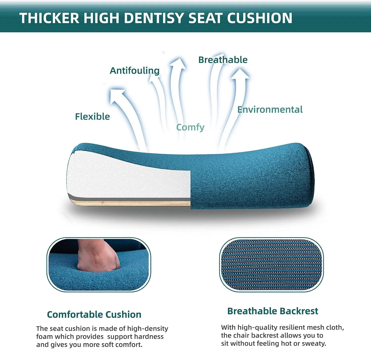 Office Computer Desk Chair, Gaming Chairs for Adults, High-Back Mesh Rolling Swivel Reclining Chairs with Wheels, Comfortable Lumbar Support, Comfy Arms for Home, Office, Gaming, Student