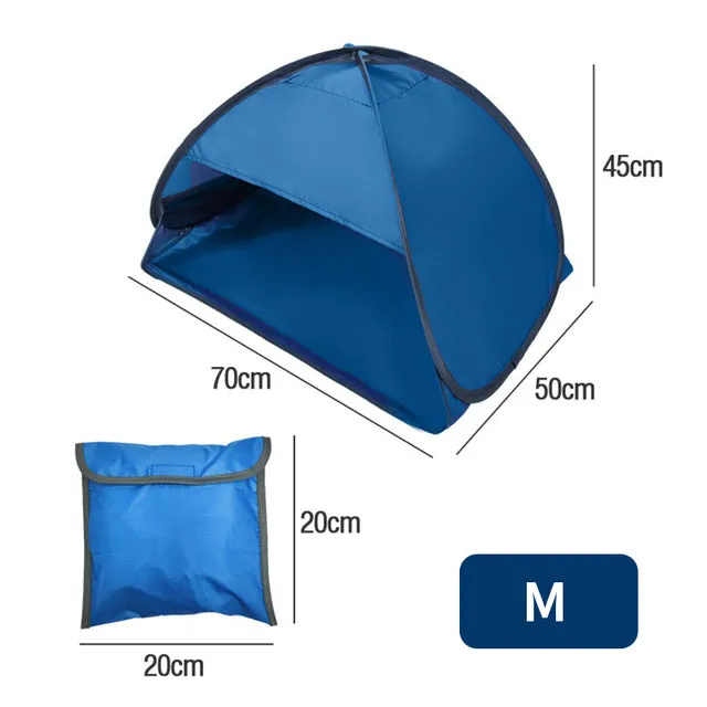 Outdoor Automatic Tent Instant Pop up Camping Tent Portable Travel Beach Tent Anti UV Shelter Fishing Hiking Picnic Silver X88B