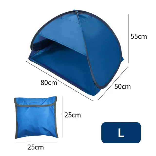 Outdoor Automatic Tent Instant Pop up Camping Tent Portable Travel Beach Tent Anti UV Shelter Fishing Hiking Picnic Silver X88B