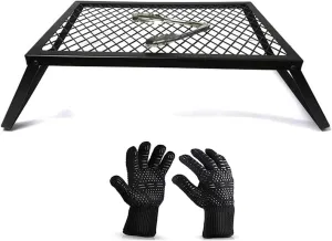 Outdoor Barbecue Grill BBQ Camping Folding Barbecue Stove Home Simple BBQ Rack