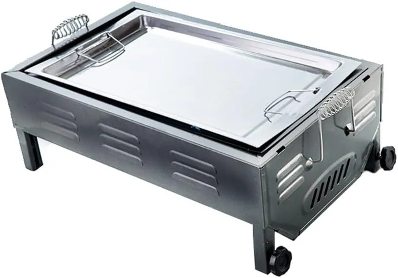 Outdoor Barbecue Stove Stainless Steel Folding Barbecue Rack Portable Carbon Stove for Baking