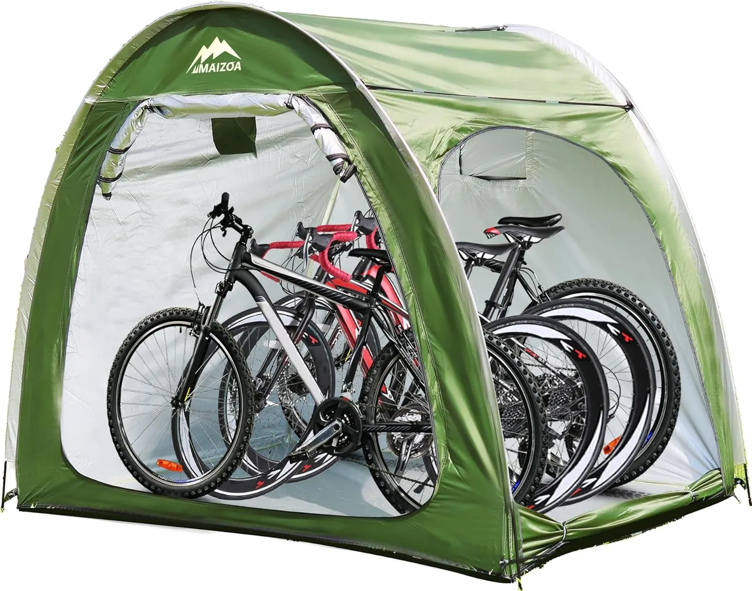 Outdoor Bike Covers Storage Shed Tent,210D Oxford Thick Waterproof Fabric,Outdoor Aluminum Alloy Bracket Bicycle Storage shed, Neat Tent Bicycle Cover
