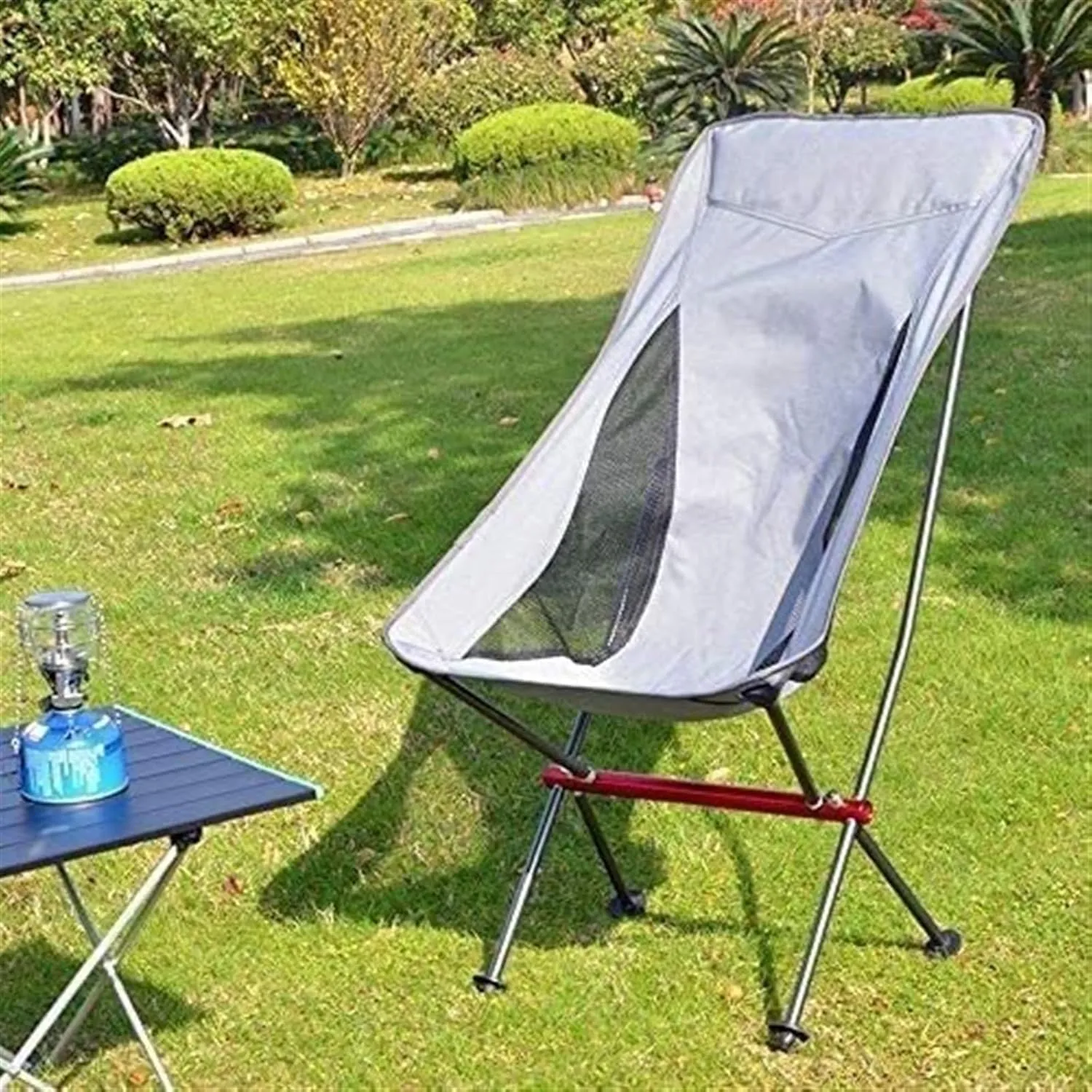 Outdoor Camp Chairs, Ultralight Foldable Camping Chair,Picnic Backrest Seat Folding Aluminum Alloy Stool Lawn Chairs Adults(B)