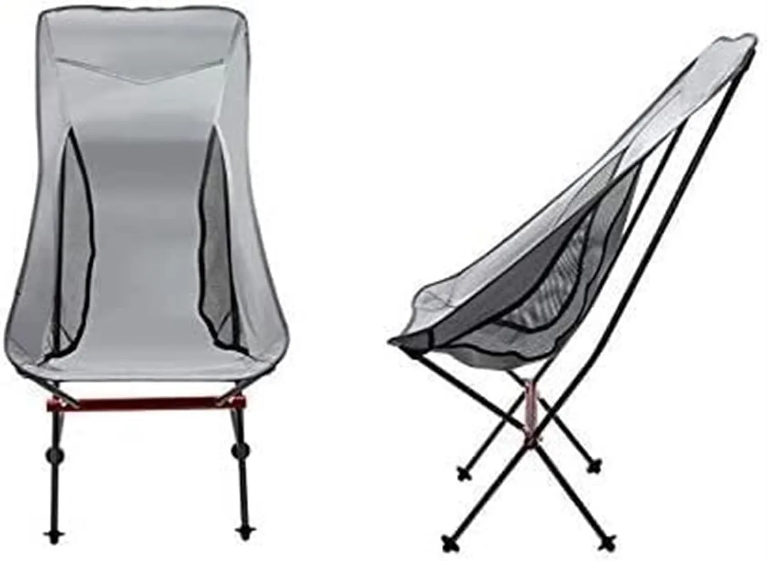 Outdoor Camp Chairs, Ultralight Foldable Camping Chair,Picnic Backrest Seat Folding Aluminum Alloy Stool Lawn Chairs Adults(B)