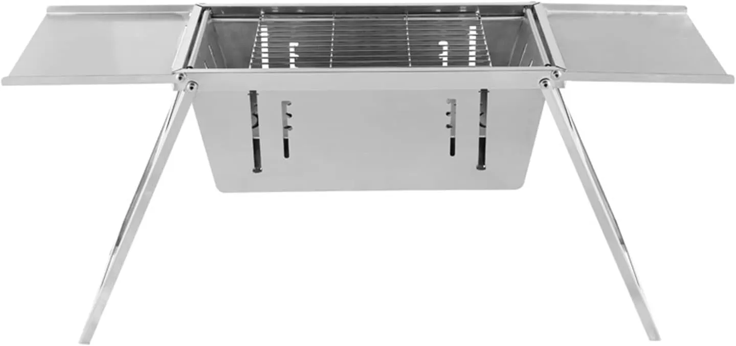Outdoor Camping Folding Grill Multifunctional Grill Household Carbon Grill Portable Folding Grill(Size:400 * 205 * 20MM)