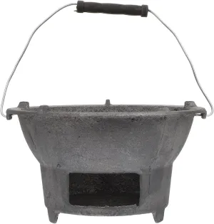 Outdoor Cast Iron Charcoal Stove Portable Bbq Grill Camping Bbq Stove Cookware Party Camping Tour Burner