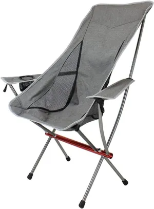 Outdoor Chair Folding Camping Chair Outdoor Camping High Back Chair Portable Ultralight Seat Backpacking Chair with Soft Armrests for Hiking Camping Chair Foldable Chair