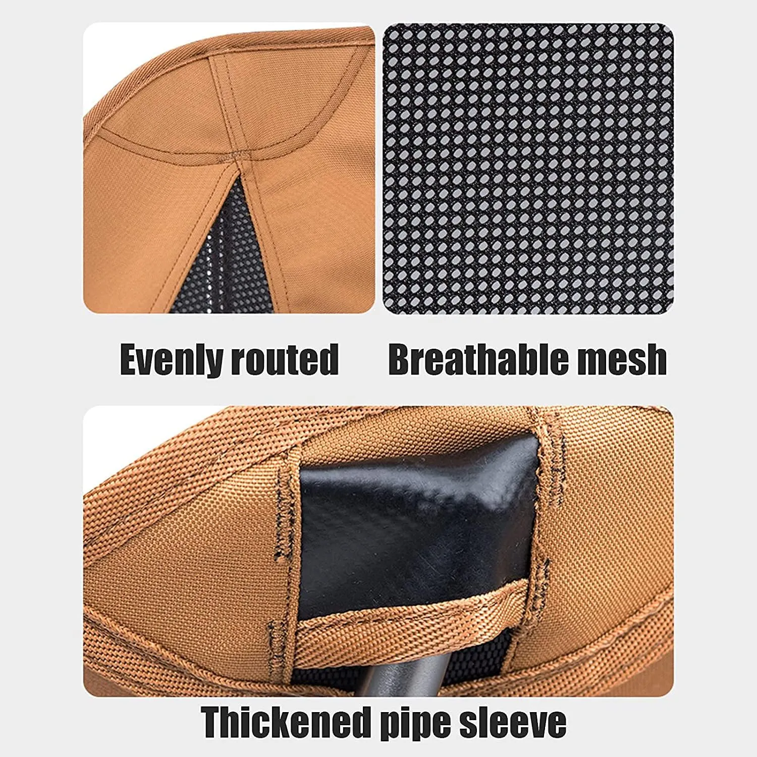 Outdoor Chair Folding Camping Ultralight Backpack Travel Hiking Foldable Portable Beach Seat, Breathable Double-Sided Mesh