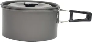 Outdoor Cooking Pot Camping Picnic Pot Insulated Handles Portable Non-Stick Pan Compact Storage Bag