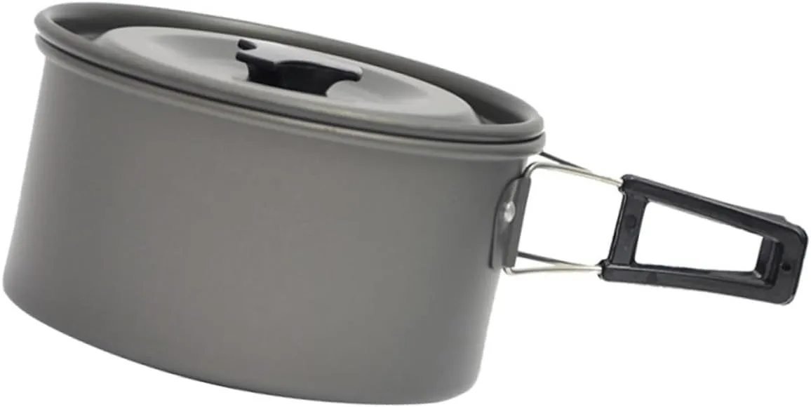 Outdoor Cookware Set Portable Picnic Pot Camping Cookware Non-Stick Cooking Pans Sturdy and Easy to Carry