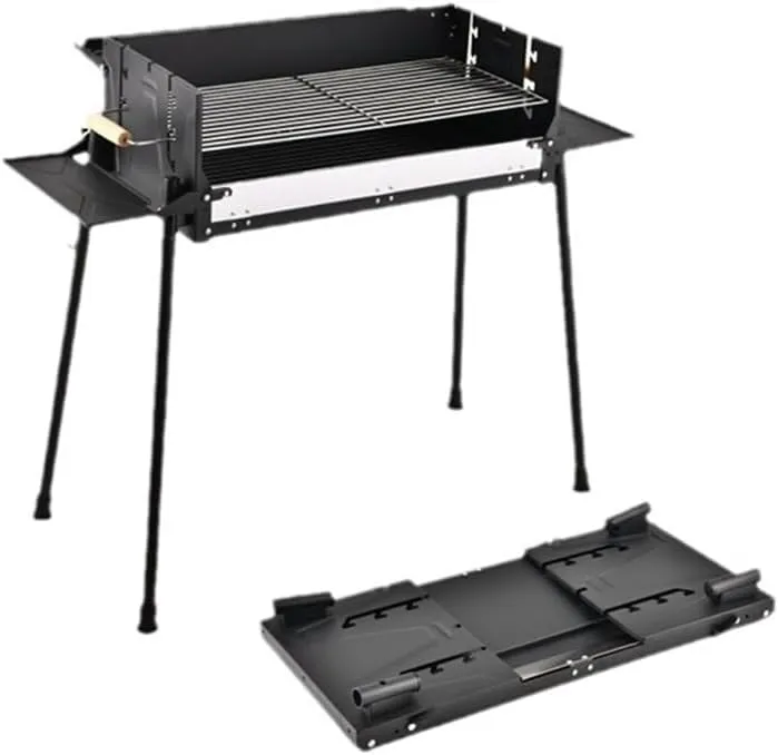 Outdoor Folding Barbecue Rack BBQ Charcoal Household Thickened Stainless Steel Barbecue Stove